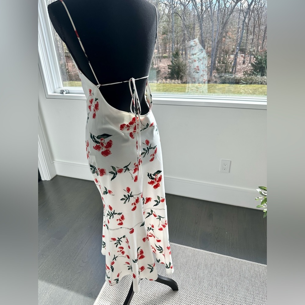 White Floral Midi Dress by The Line by K size Small (S)